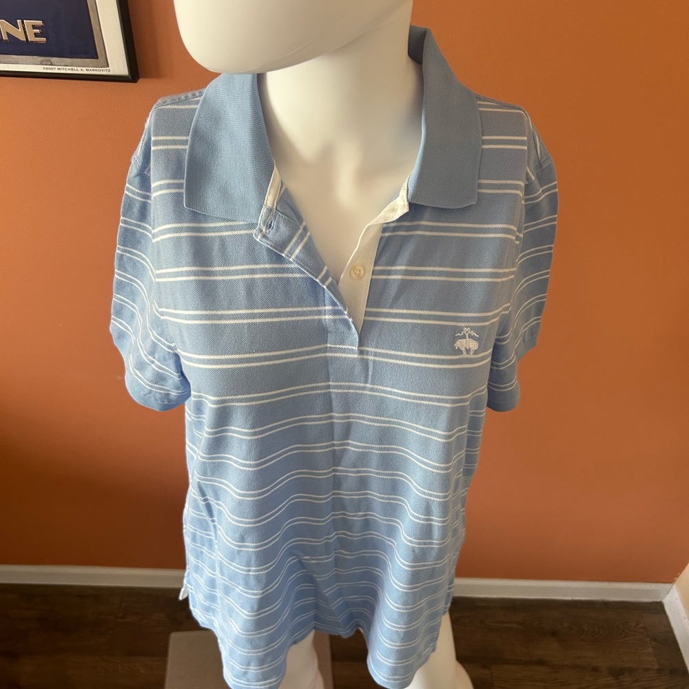 BROOKS BROTHERS “Golden Fleece Performance Polo” light blue women’s polo - Picture 3 of 12